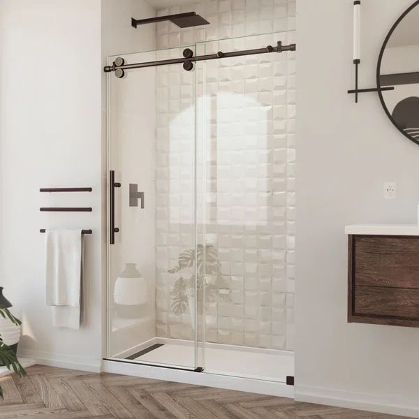 Frameless Slider Shower Door